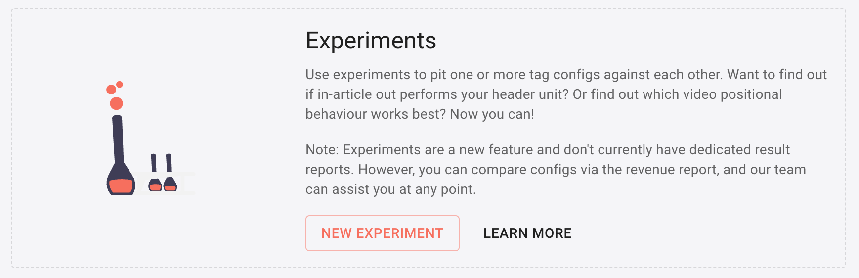Create a new experiment in Fusion